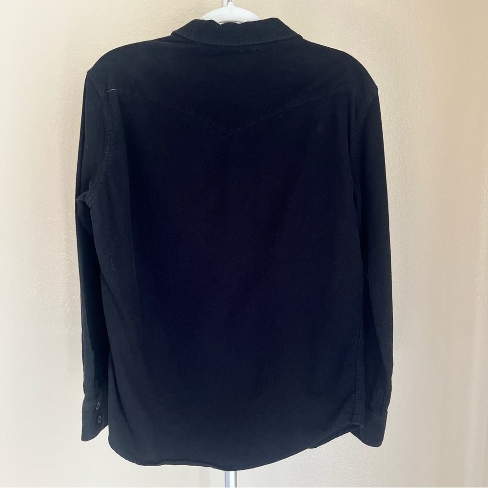 Topo Designs Flannel Mountain Shirt Button Up Long Sleeve Black Size M - Picture 5 of 9